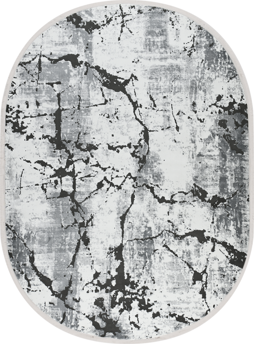 Ковер 39936A oval GREY / WHITE