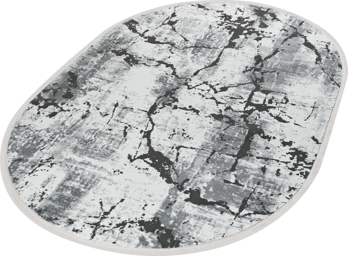 Ковер 39936A oval GREY / WHITE