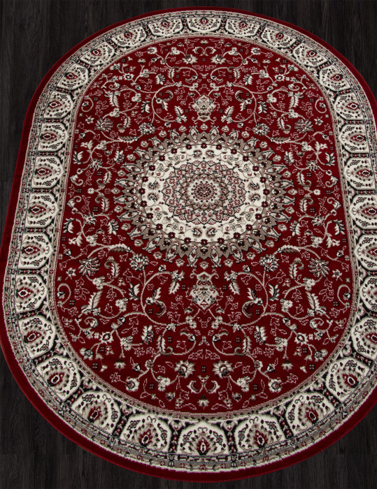 Ковер D409 - RED - Овал - коллекция GAVANA