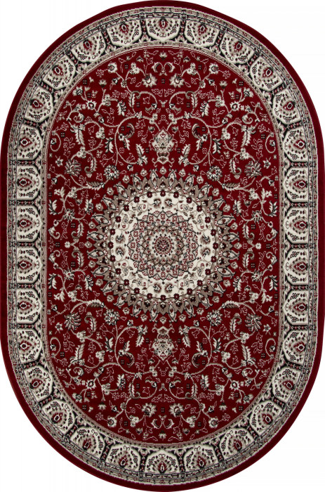 Ковер D409 - RED - Овал - коллекция GAVANA