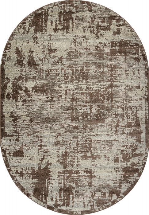 Ковер F303 - BEIGE-BROWN - Овал - коллекция TORNADO