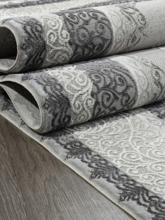 Ковер GL074G - GREY / GREY - Прямоугольник - коллекция NENSI