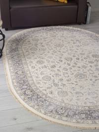 Ковер JASMINE ( ЖАСМИН ) 35831Z - CREAM / L.GREY ( Овал )