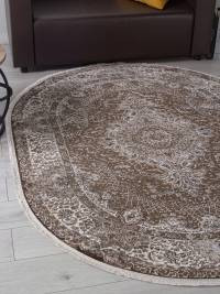 Ковер DOLCE ( ДОЛЬЧЕ ) D414 - BROWN ( Овал )