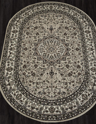 Ковер D411 - BEIGE - Овал - коллекция GAVANA