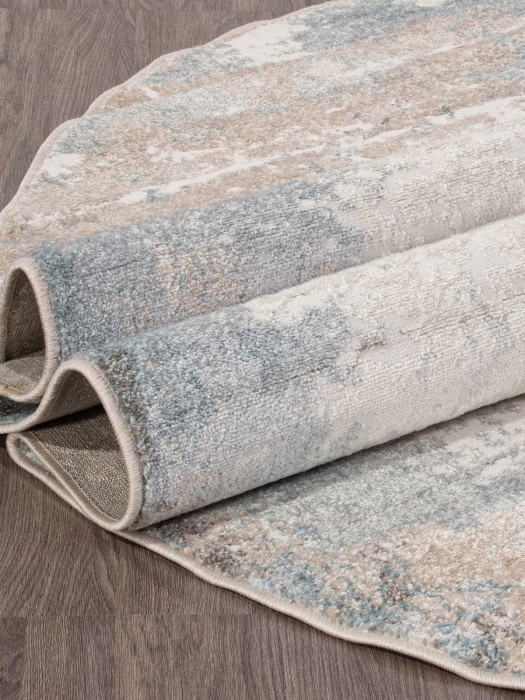 Ковер D994 - BEIGE-BLUE - Овал - коллекция NATUREL