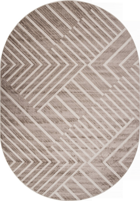 Ковер F438 - BEIGE - Овал - коллекция DIOS