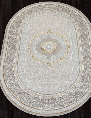 Ковер GL090E - BROWN / BROWN - Овал - коллекция NENSI