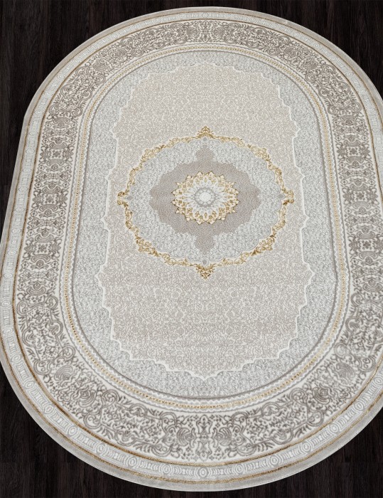 Ковер GL090E - BROWN / BROWN - Овал - коллекция NENSI