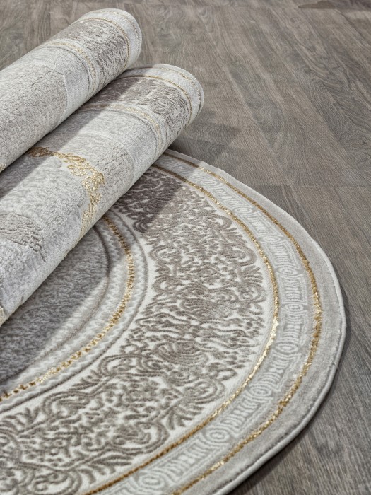 Ковер GL090E - BROWN / BROWN - Овал - коллекция NENSI