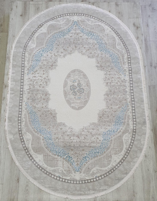 Ковер 36548A oval BLUE / L.BEIGE