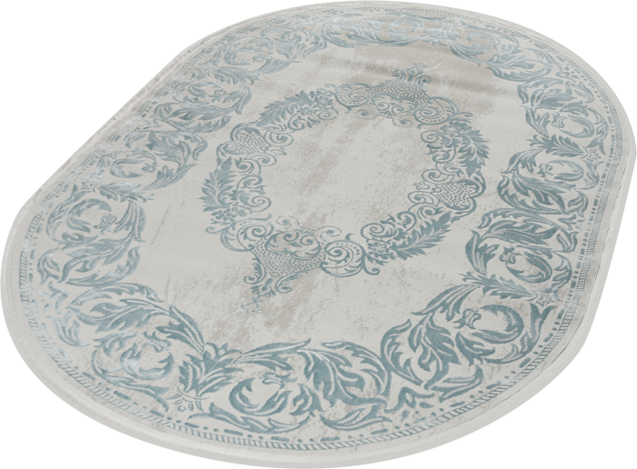Ковер 36567A oval BLUE / BLUE