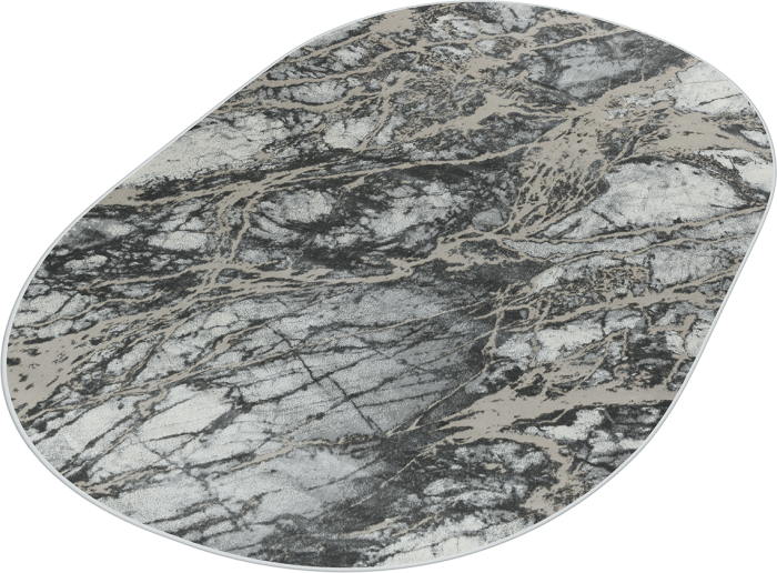 Ковер 38113A oval GREY / L.GREY