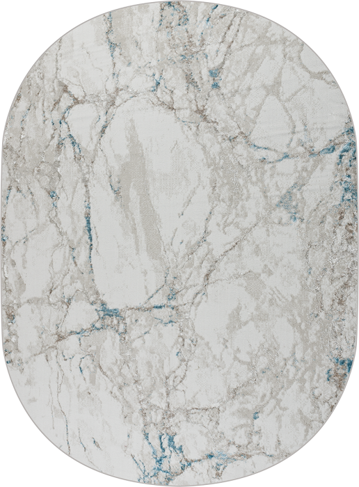 Ковер 38896A oval BLUE FLS / BEIGE FLS