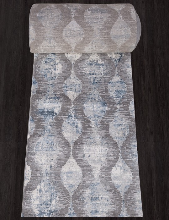 Ковер 03876A - BLUE / BLUE - Дорожка - коллекция ARMINA