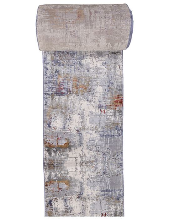 Ковер 5038A - COKEN D.GREY / BLUE - Дорожка - коллекция MARDAN