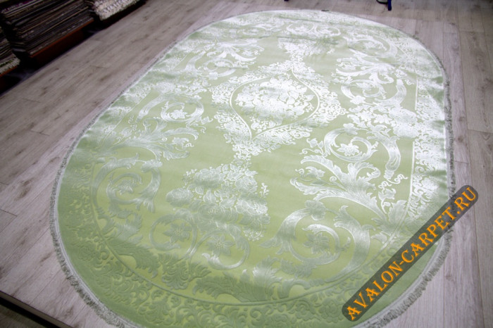 Ковер 36282E oval GREEN / GREEN