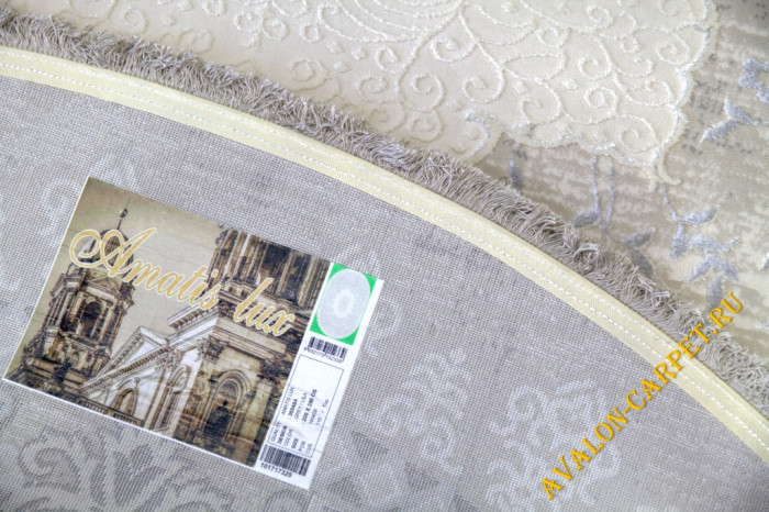 Ковер 36548A oval GREY / GREY