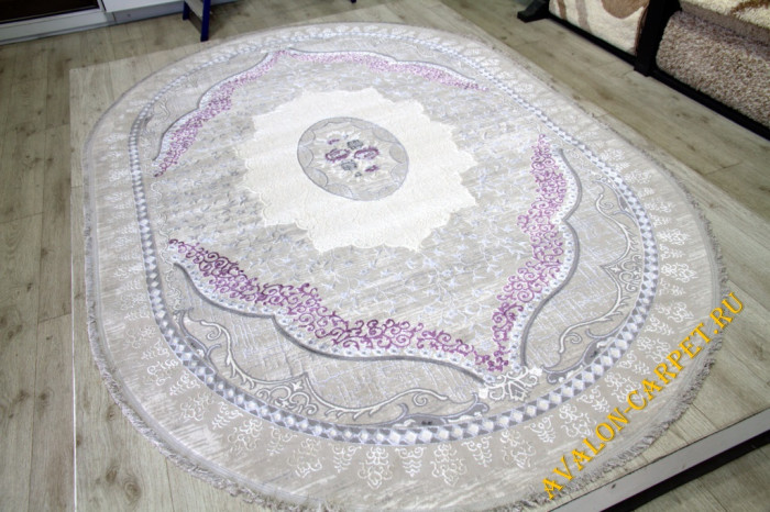 Ковер 36548A oval GREY / GREY
