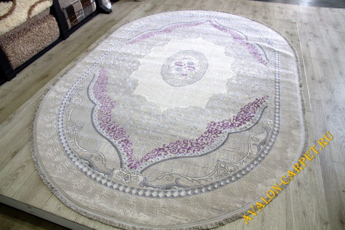 Ковер 36548A oval GREY / GREY