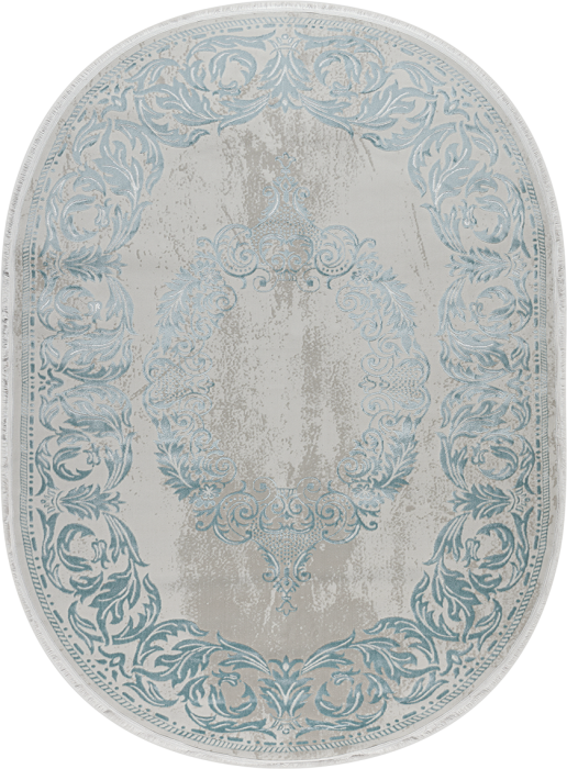 Ковер 36567A oval BLUE / L.BEIGE