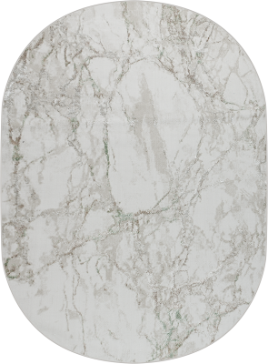 Ковер 38896A oval GREEN FLS / BEIGE CK