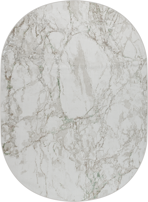 Ковер 38896A oval GREEN FLS / BEIGE CK