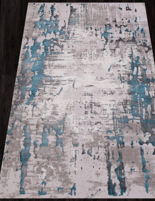 Ковер 0101TA - GREY / L.BLUE - Прямоугольник - коллекция TEMPO