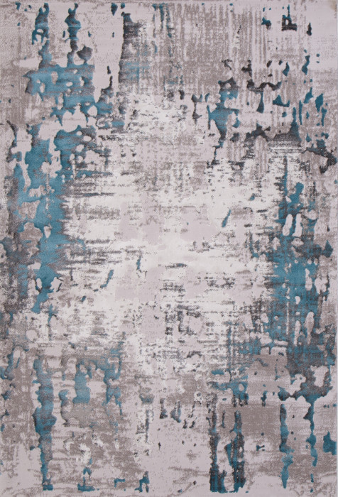 Ковер 0101TA - GREY / L.BLUE - Прямоугольник - коллекция TEMPO