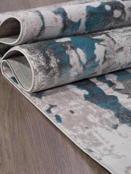 Ковер 0101TA - GREY / L.BLUE - Прямоугольник - коллекция TEMPO