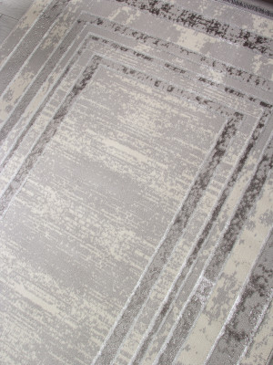 Ковер 1634G - GREY / GREY - Прямоугольник - коллекция LORA