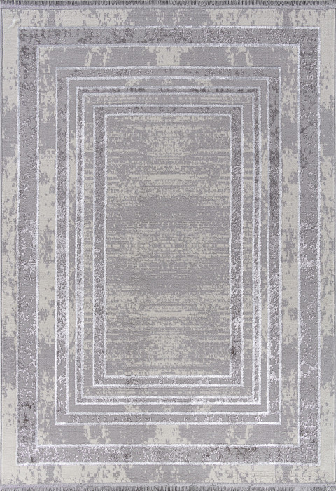 Ковер 1634G - GREY / GREY - Прямоугольник - коллекция LORA