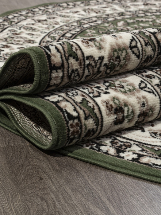 Ковер D411 - GREEN - Овал - коллекция GAVANA