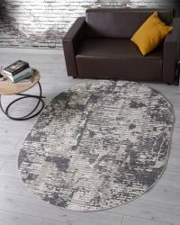 Ковер ATLANTIS ( АТЛАНТИС ) D999 - CREAM-GRAY ( Овал )