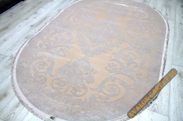 Ковер 36282E oval L.BEIGE / L.BEIGE