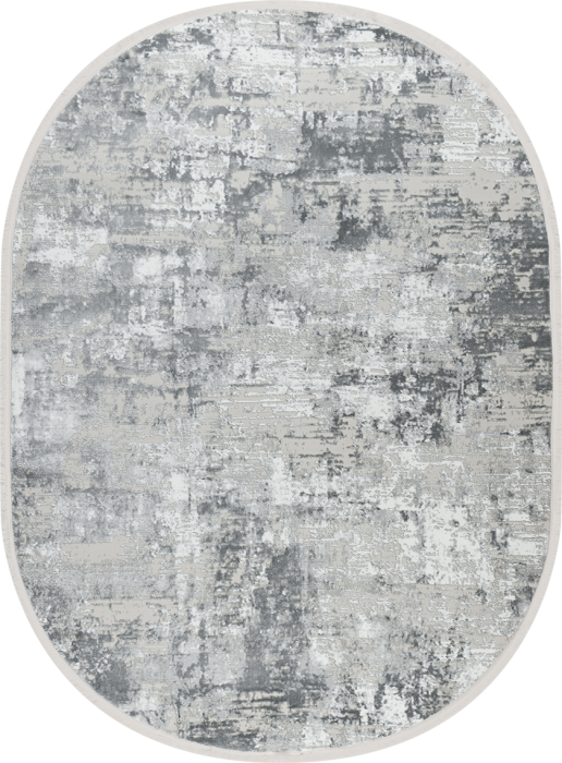 Ковер 39937A oval GREY / WHITE