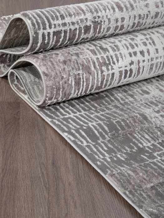 Ковер 01606C - C.POLY L.GREY / WHITE - Прямоугольник - коллекция TEMPO