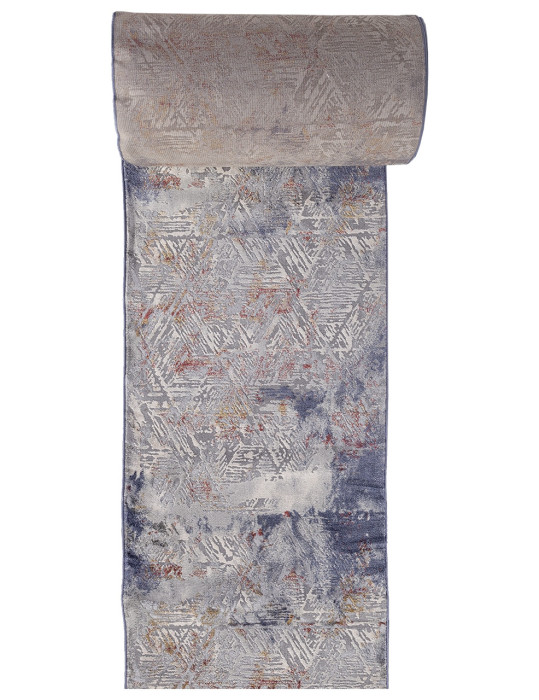 Ковер 5040A - COKEN D.GREY / BLUE - Дорожка - коллекция MARDAN