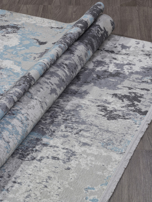 Ковер AB071A - GREY / BLUE - Прямоугольник - коллекция LOTUS