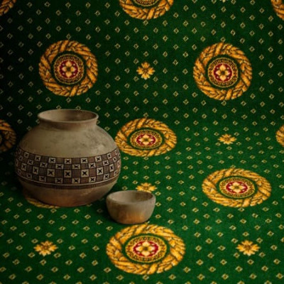 Ковролин Лидер Круг Зеленый