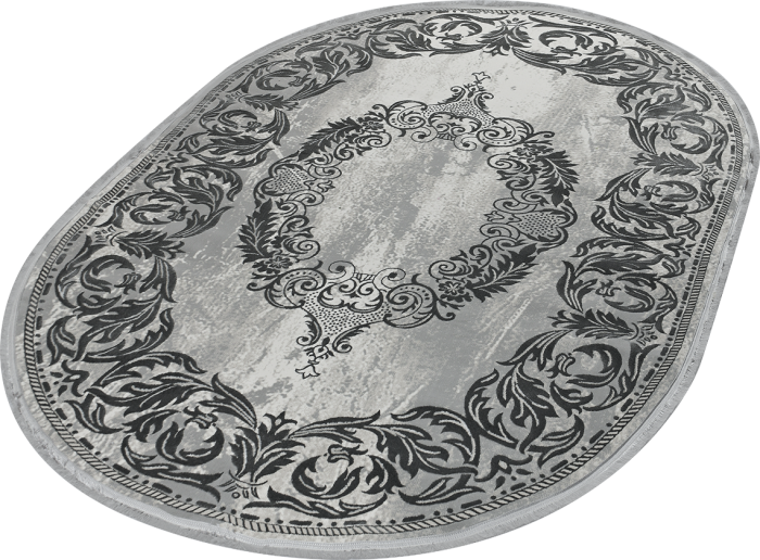 Ковер 36567A oval GREY / GREY