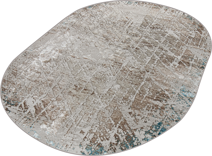 Ковер 38551A oval BLUE FLS / CREAM FLS