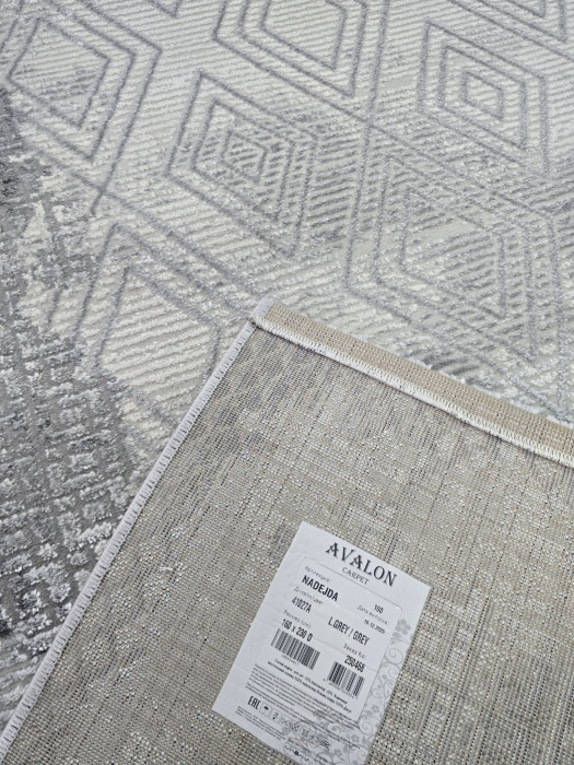 Ковер 41027A stan L.GREY / GREY
