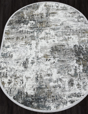 Ковер C269AJ - GREY / BLUE - Овал - коллекция LORENZO