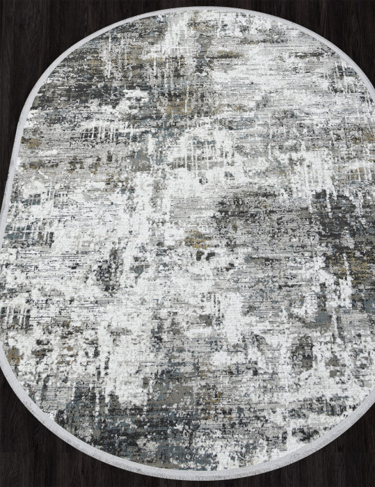 Ковер C269AJ - GREY / BLUE - Овал - коллекция LORENZO