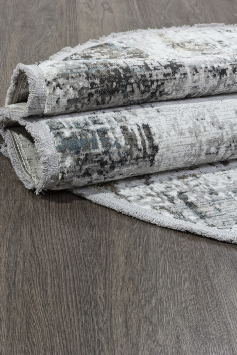 Ковер C269AJ - GREY / BLUE - Овал - коллекция LORENZO