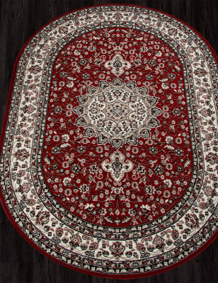 Ковер D411 - RED - Овал - коллекция GAVANA