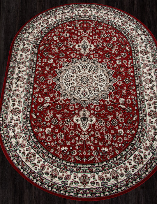 Ковер D411 - RED - Овал - коллекция GAVANA