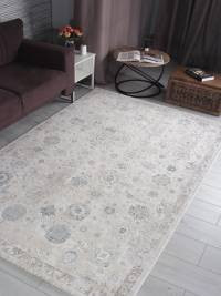 Ковер LILY ( ЛИЛИ ) 9312A - S.WHITE / P.BLUE