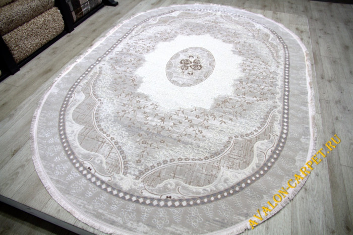 Ковер 36548A oval L.BEIGE / L.BEIGE